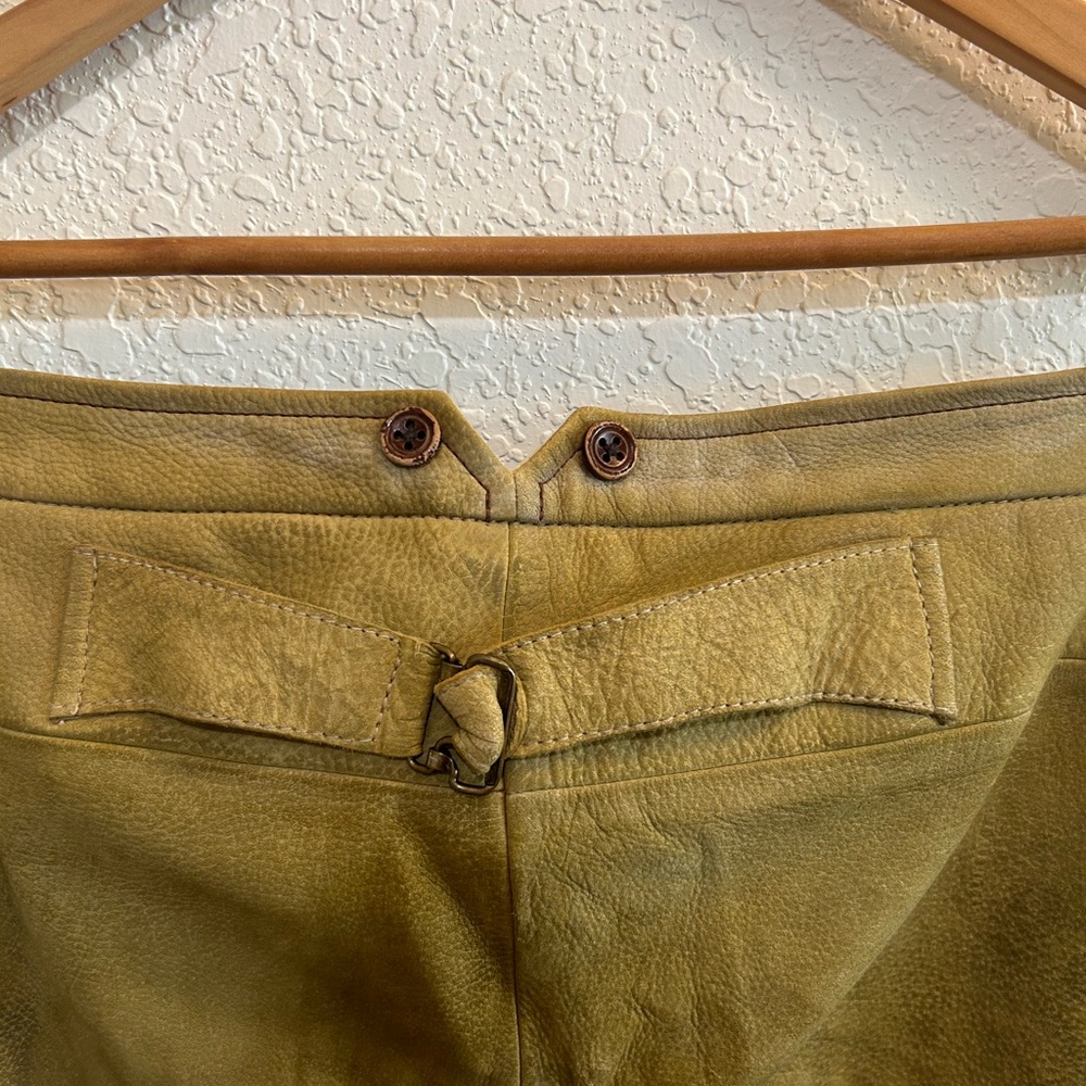 VINTAGE - RALPH LAUREN 1980’s Floral Embroidered Leather Pants - RARE ! - Picture 7 of 13